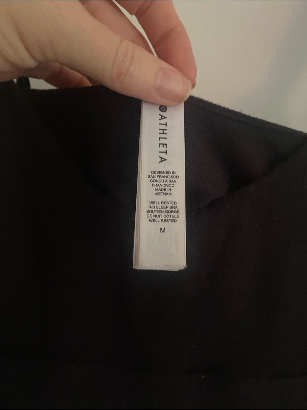 🖤Free Shipping🖤 Athleta Well Rested Rib Sleep Bra- Size M - Picture 3 of 4